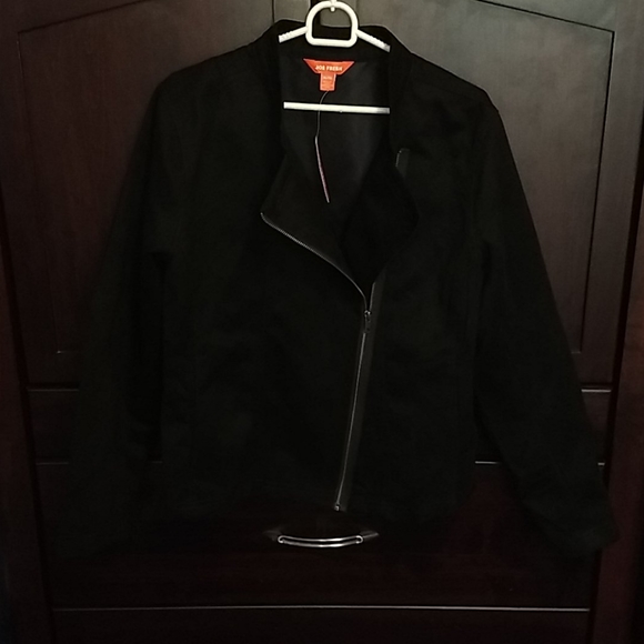 Faux Suede Motorcycle Jacket - Picture 1 of 5